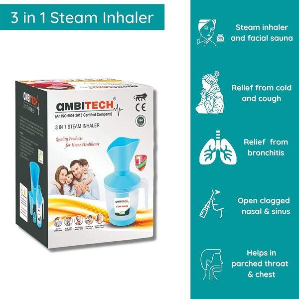 Ambitech 3 in 1 Steam Inhaler and Vaporizer - Nebulizers / Vaporizer