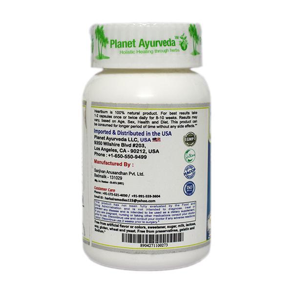 Planet Ayurveda Heartburn Capsules 60's - Speciality Medicines