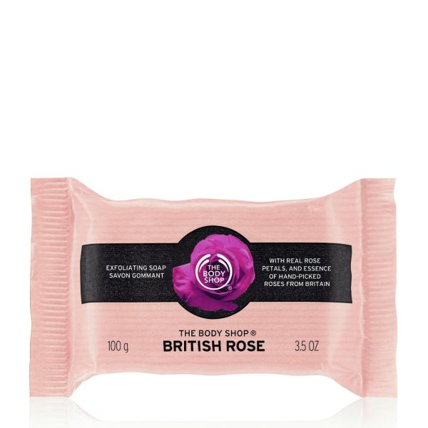 Netmeds | The Body Shop British Rose Exfoliating Soap 100 gm