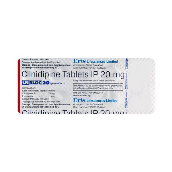 Lnbloc 20mg Tablet 10'S - Hypertension-Cal