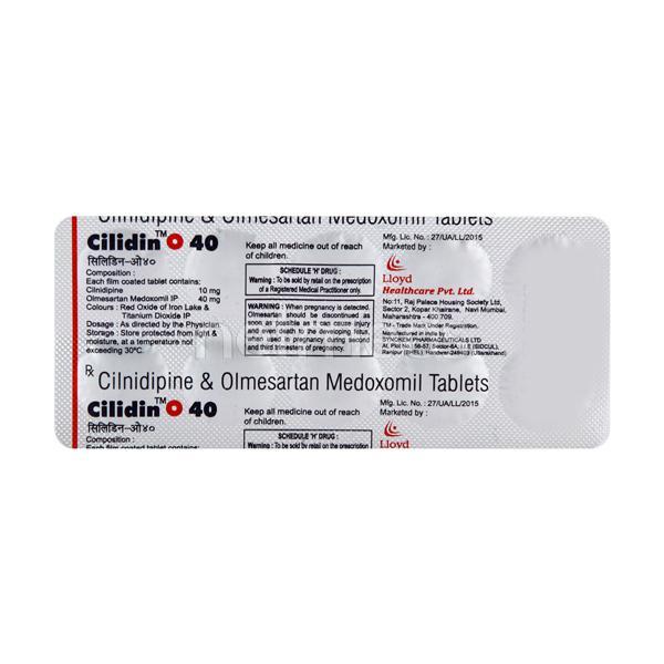 Cilidin O 40mg Tablet 10'S - Hypertension-Ana