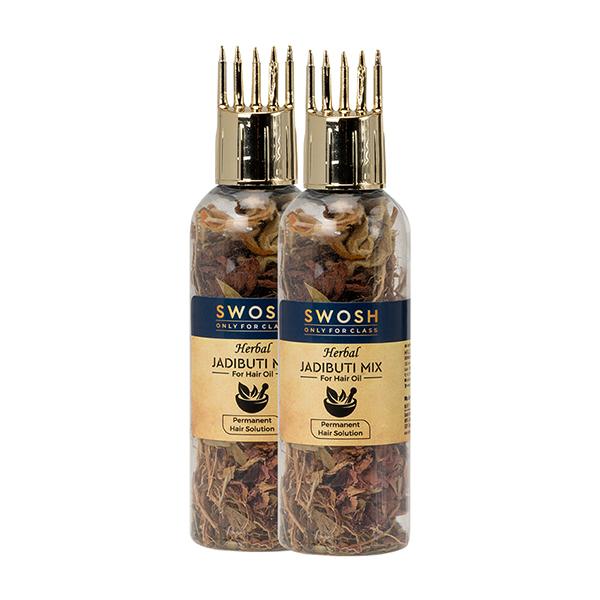 Swosh Herbal Jadibuti Hair Oil Mix (Pack of 2 x 15 gm) - Personal Care (Ayush)