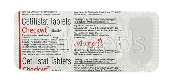 Checkwt 60mg Tablet 10'S - Obesity