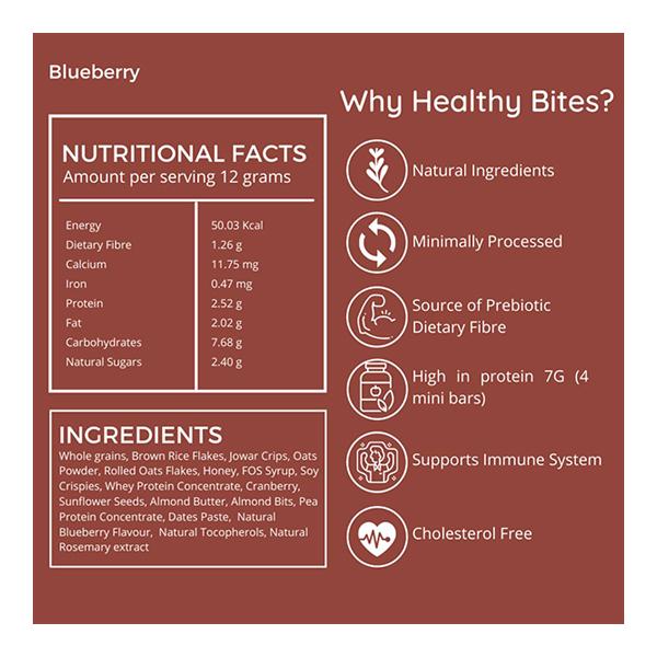 Snack Amor Healthy Bites Mini Bar (Pack of 2 x 150 gm) - Nutritional Bars