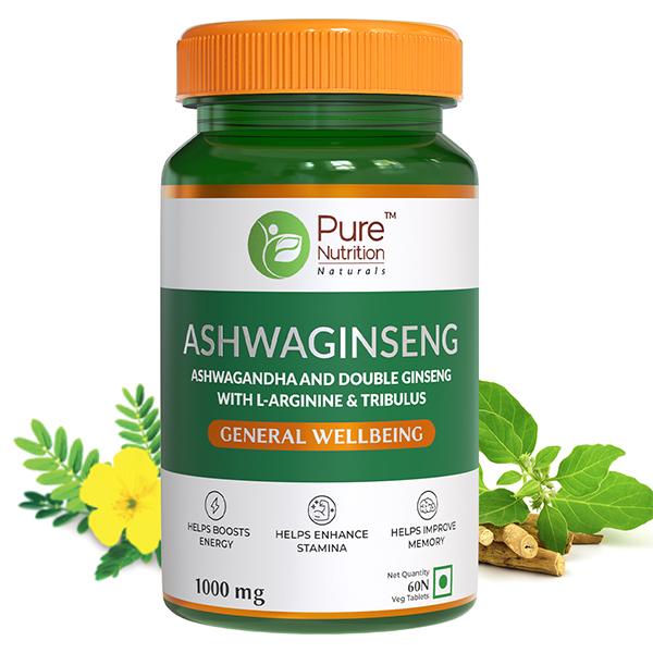 Netmeds | Pure Nutrition Ashwaginseng Tablet 60's