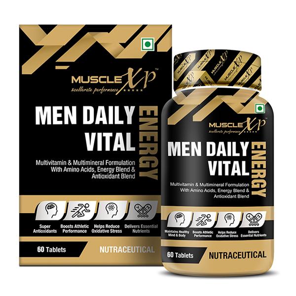 Netmeds | MuscleXP Men Sports Daily Vital Energy Tablet 60's