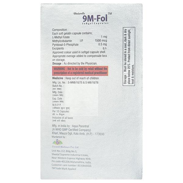 9 M FOL Softgel Capsule 10's - Supplements-Vam