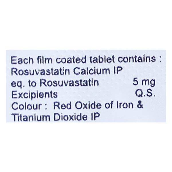 ROSEVAST 5mg Tablet 10's - High Cholesterol-Dys