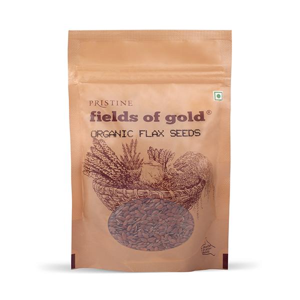 Pristine Fields Of Gold - Organic Flax Seeds 100 gm - Nutritional Bars