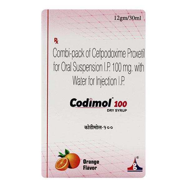 CODIMOL 100 Orange Flavor Dry syrup 30ml - Bacterial Infections-Cep