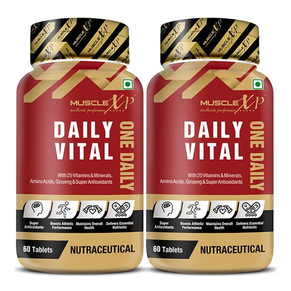 Netmeds | MuscleXP Men Daily Vital Sports Tablet (Pack of 2 x 60's)