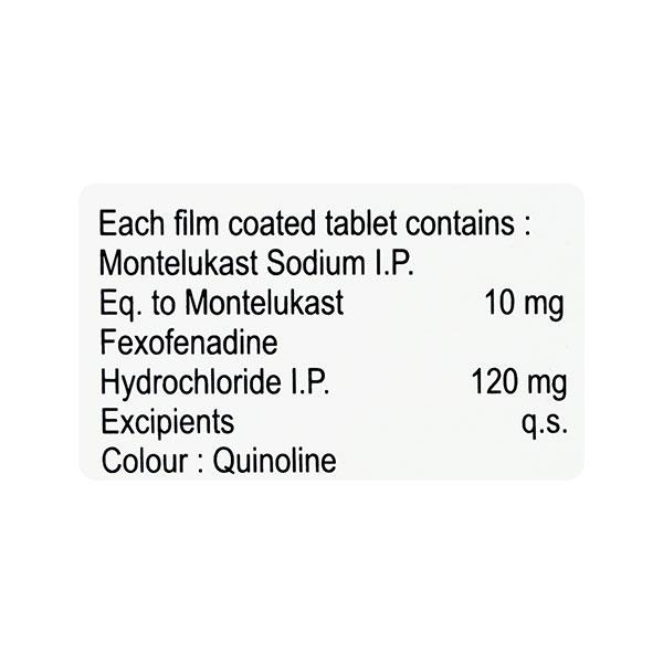 Montlevo FX 10/120mg Tablet 10'S - Allergies-Ant