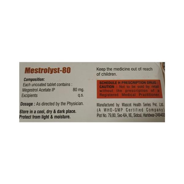 MESTROLYST 80 Tablet 10's - Cancer Oncology-Hor