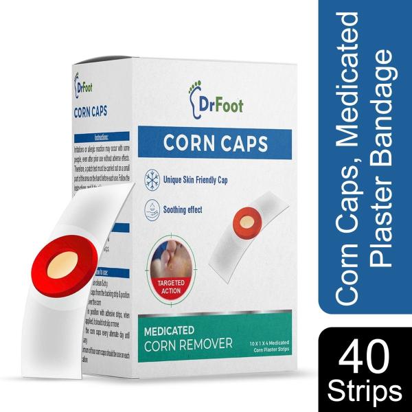 Dr Foot Corn Caps Strips 40's - Callus Shavers & Stones