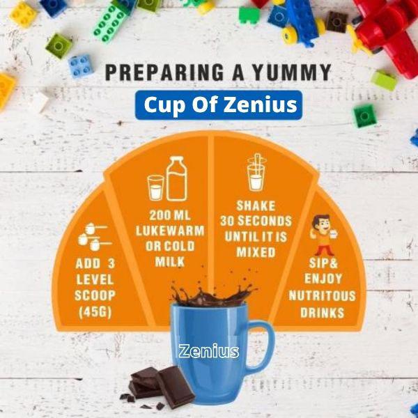 Zenius Kids Energy & Growth Powder - Chocolate 500 gm - Speciality Medicines