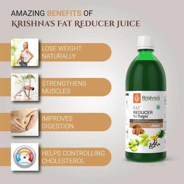 Krishna's Herbal & Ayurveda Fat Reducer Juice 500 ml - Ayurvedic Juices