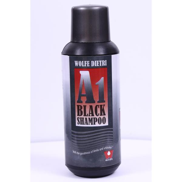 Netmeds | Wolfe Dietri A-1 Black Hair Shampoo - Amla & Shikakai 150 ml