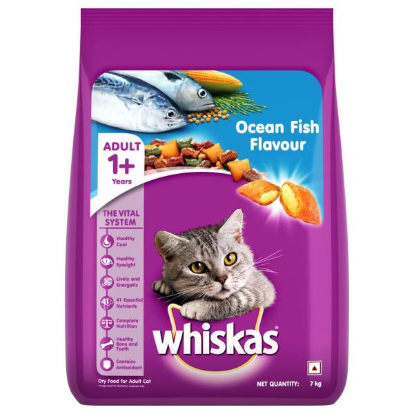 Whiskas Adult Ocean Fish Flavor 7000 gm - Petfood