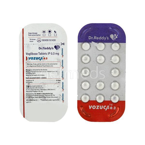 Vozuca 0.3mg Tablet 14'S - Diabetes-Ant