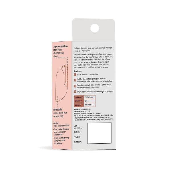 Sirona Face Razor 2's - Shaving & Hair Removal