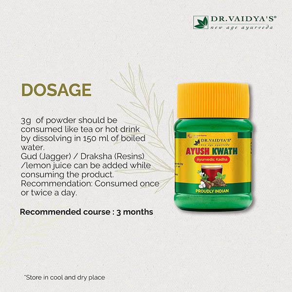 Dr. Vaidya's Ayush Kwath Powder (Pack of 2 x 50 gm) - Speciality Medicines
