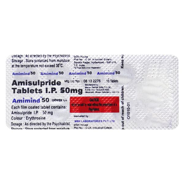 Amimind 50mg Tablet 10'S - Schizophrenia-Aps
