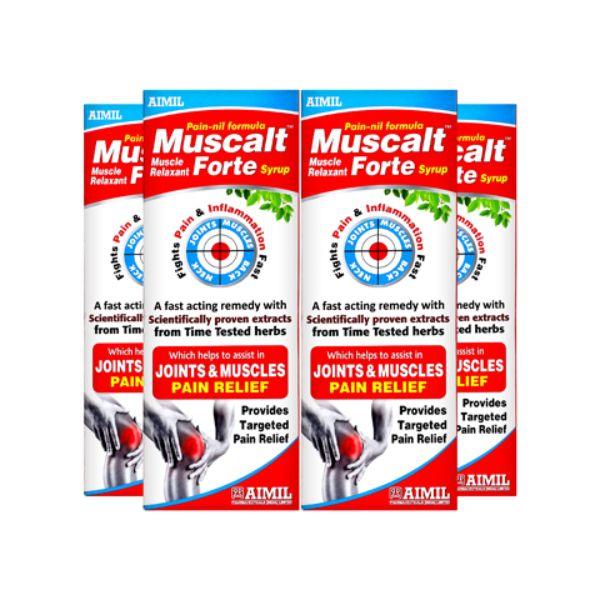 Aimil Muscalt Forte Syrup (Pack of 4 x 200 ml) - Speciality Medicines