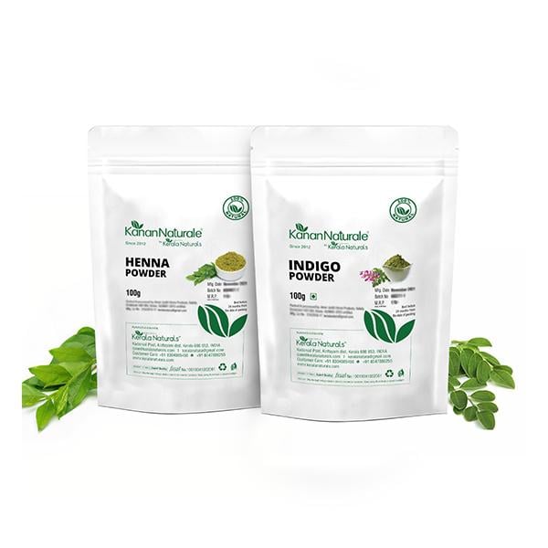 Netmeds | Kerala Naturals Henna Powder 100 gm + Indigo Powder 100 gm