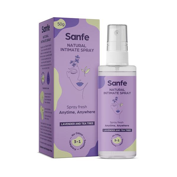 Netmeds | Sanfe Natural Intimate Spray - Lavender and Tea Tree 50 ml