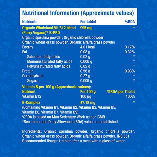 Fast&Up Plant Based B-12 + B-Complex Uncoated Tablet 60's - Multi-Vitamins