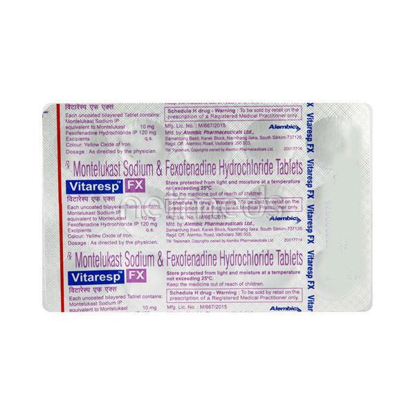 Vitaresp FX Tablet 15'S - Allergies-Ant