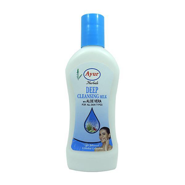 Netmeds | Ayur Herbal Deep Cleansing Milk Lotion with Aloe Vera 200 ml