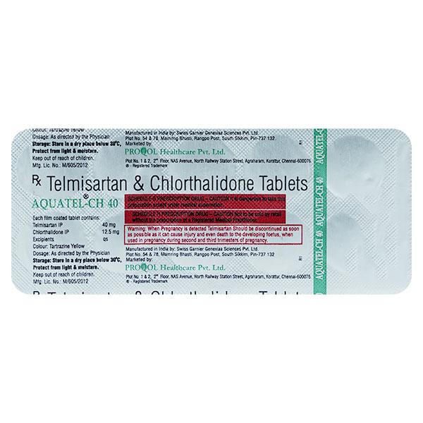 AQUATEL CH 40mg Tablet 10's - Hypertension-Ang