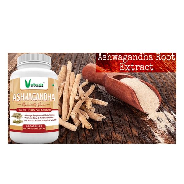 Vubasil Ashwagandha 800 mg Capsule (Pack of 3 x 60's) - Ashwagandha