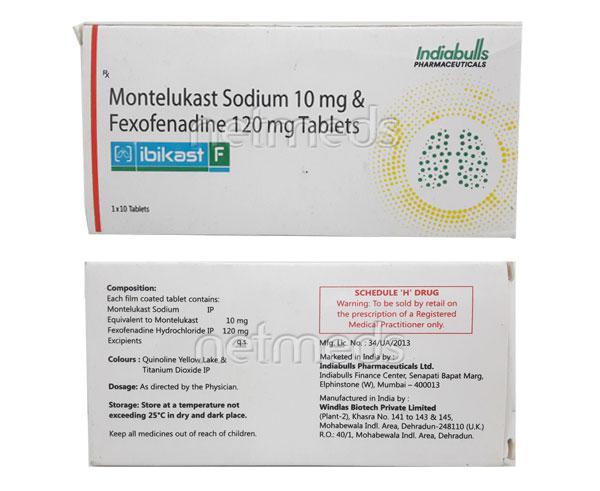 Ibikast F Tablet 10'S - Asthma/COPD-Ast