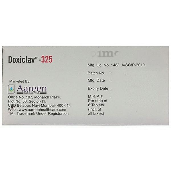DOXICLAV 325 Tablet 6's - Bacterial Infections-Cep