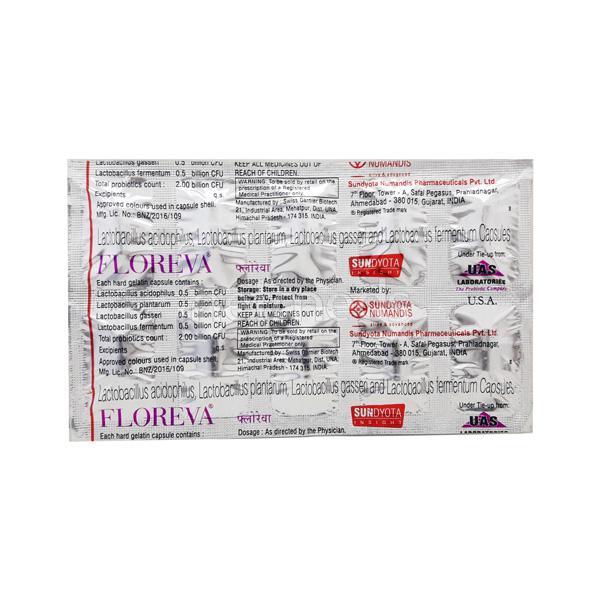 Floreva Capsule 10'S - Diarrhoea-Ant