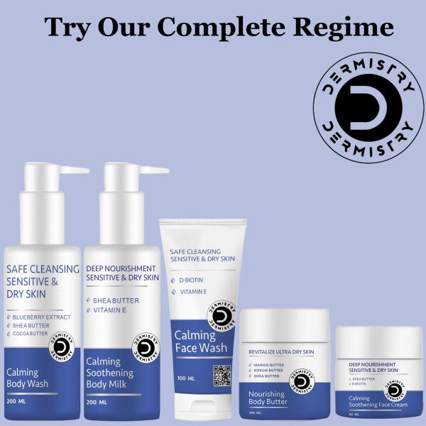 Dermistry Safe Cleansing Sensitive & Dry Skin Face Wash 100 ml - Face Washes