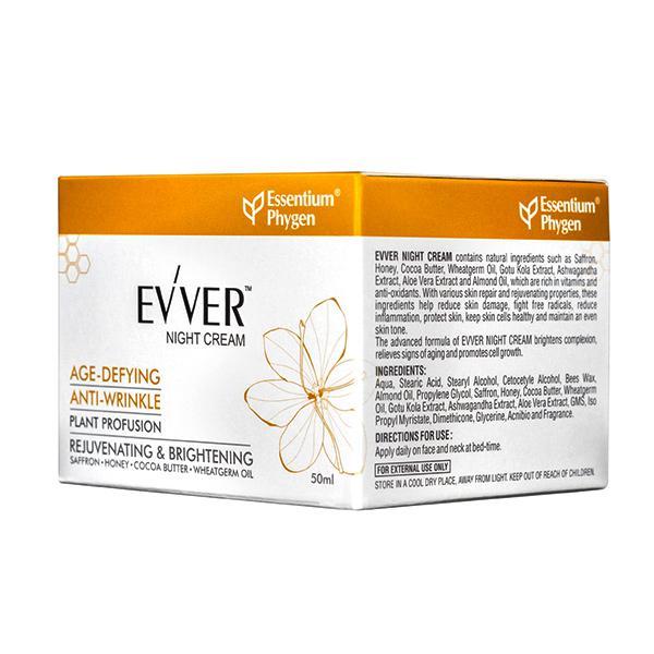 Evver Age-Defying Anti-Wrinkle Night Cream 50 ml - Dark Circle & Wrinkle Busters