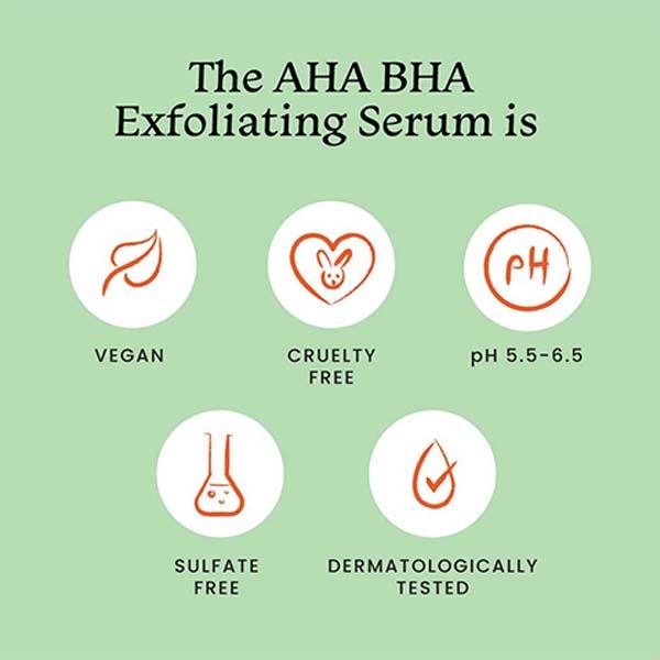 Foxtale Smooth Sailing Aha Bha Exfoliating Serum Reduces Excess Oil and Bumpy Texture 30 ml - Toners