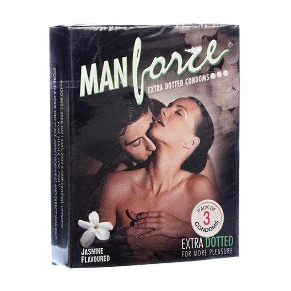 Netmeds | Manforce Jasmine Flavoured Extra Dotted Condoms 3's