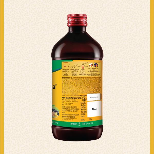 Zandu Pancharishta Digestive Tonic (For Diabetics) 650 ml - Digestive Care