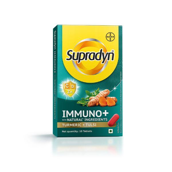 Netmeds | Bayer Supradyn Immuno+ Tablet - Turmeric + Tulsi 10's