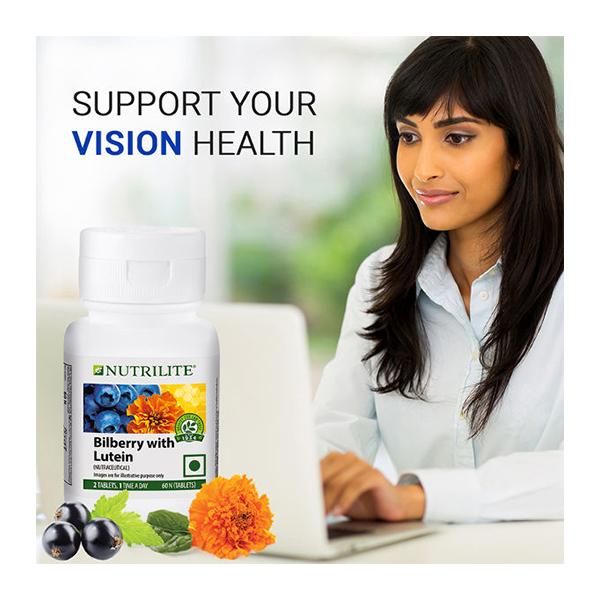 NUTRILITE BILBERRY WITH LUTEIN TABLET 60'S - Vital Health