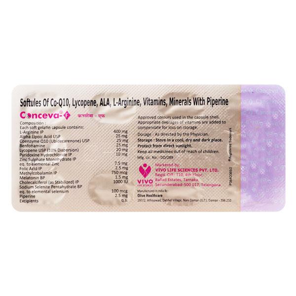 CONCEVA F Softule 10's - Supplements-Vam
