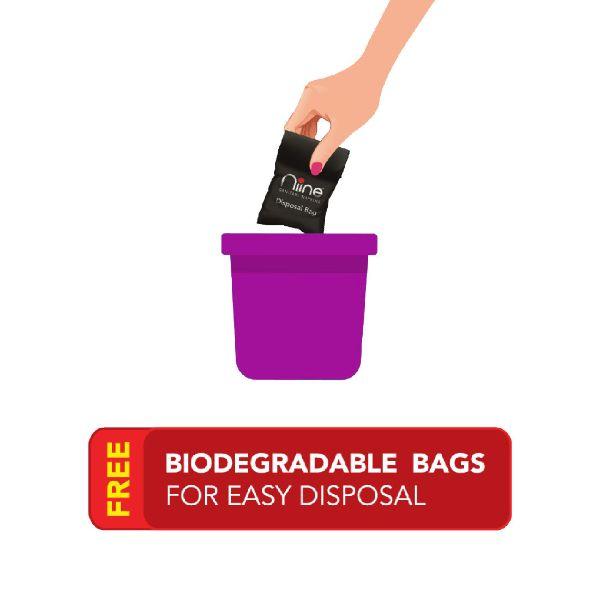 Niine Dry Comfort Sanitary Napkin with Biodegradable Disposable Bags - Ultra Thin XL+ (Pack of 2 x 6's) 1's - Sanitary Napkins