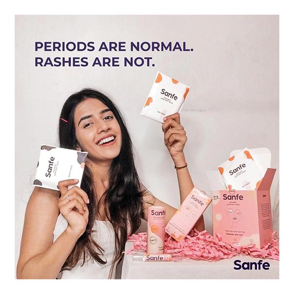 Sanfe Organic Sanitary Pads - Night Pads 24's - Sanitary Napkins