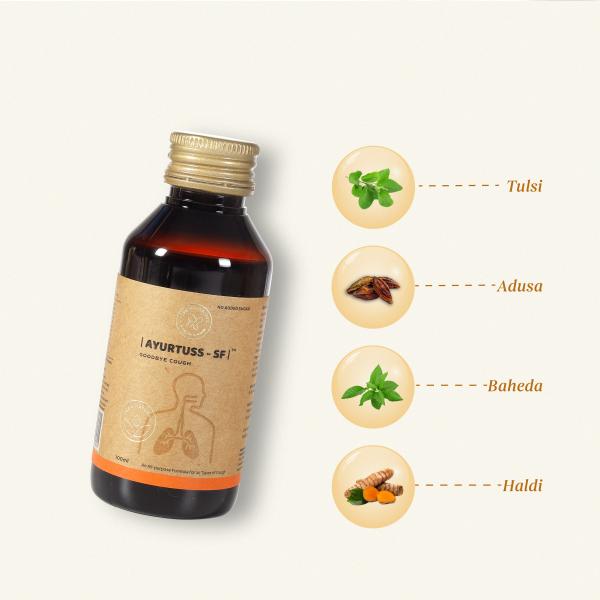 Forestreasures Ayurtuss - SF Syrup 100 ml - Cough & Cold (Ayush)