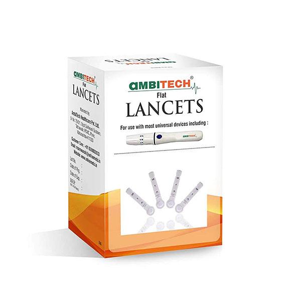 Ambitech Flat Lancets 500's - Blood Glucose Monitors/Strips