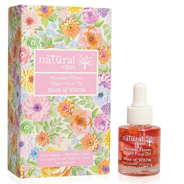 Netmeds | Natural Vibes Night Face Oil - Nirvana Flower 20 ml